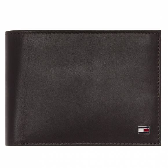 Ανδρικά Πορτοφόλια Tommy Hilfiger Am0am00652 041 Brown Eton Cc Flap And Coin Pocket
