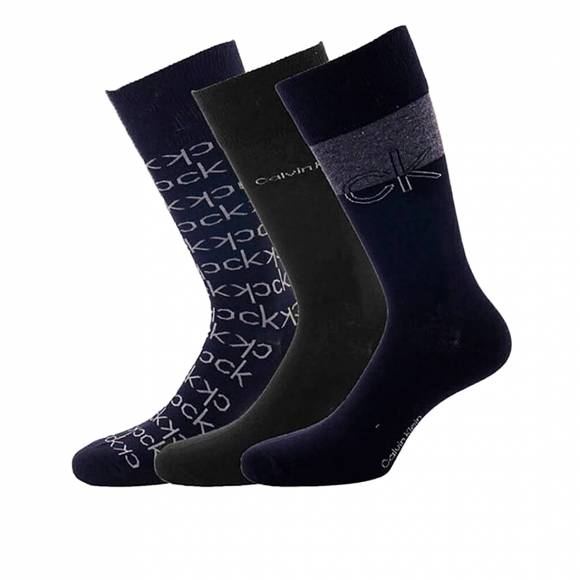 Ανδρικές Κάλτσες Calvin Klein 100004543 003 Peacoat 3 Pairs