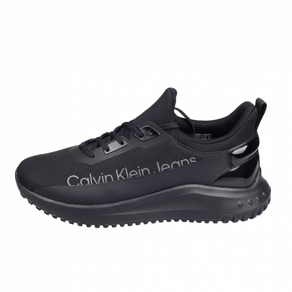 Ανδρικά Sneakers Calvin Klein Ym0ym00870 0Gt Triple Black Eva Run Slipon Lace Mix In Lum