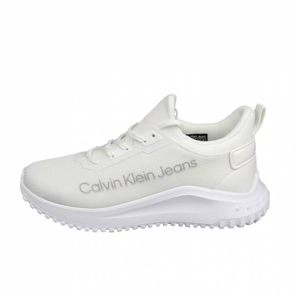 Γυναικεία Sneakers Calvin Klein Yw0yw01303 01W Bright White Black Eva Run Slipon Lace Mix Lum Wn