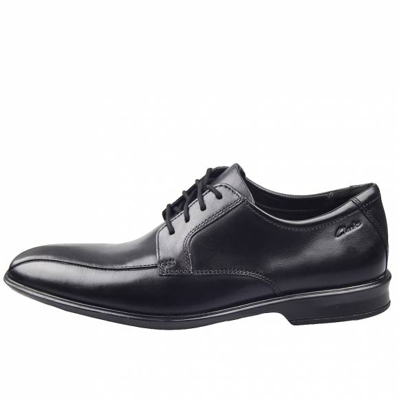 Ανδρικά Παπούτσια Κουστουμιού Clarks Bensley Run 26149596 7 Black Leather