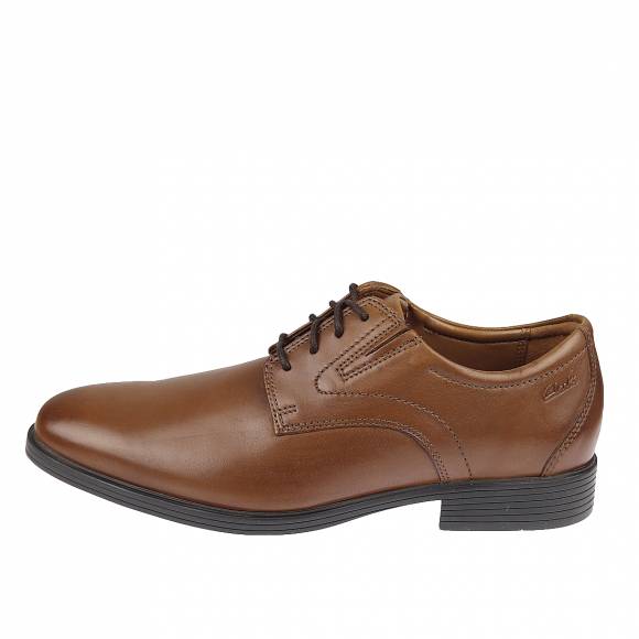 Ανδρικά Παπούτσια Κουστουμιού Clarks Whiddon Plain 261529197 Dark Tan Leather