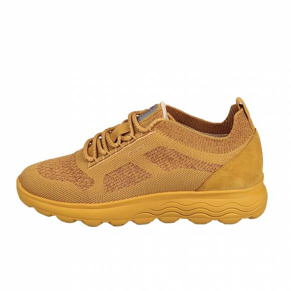 Γυναικεία Sneakers Geox D Spherica D15nua 09t22 C2002 Mustard Knitted Text