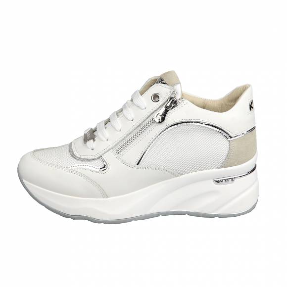 Γυναικεία Sneakers Keys k9041 White Silver 8342