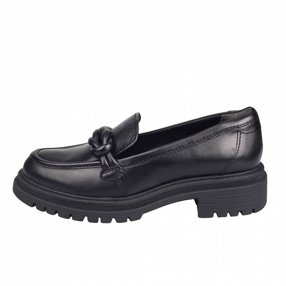 Γυναικεία Loafers Tamaris 1-24310-41 003 Black Leather