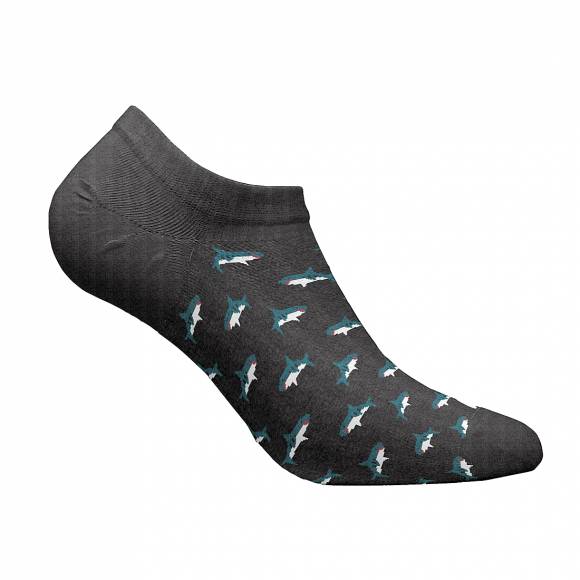 Ανδρικές Κάλτσες Walk Socks W325-3 10 Dk Grey Shark Sneaker Socks