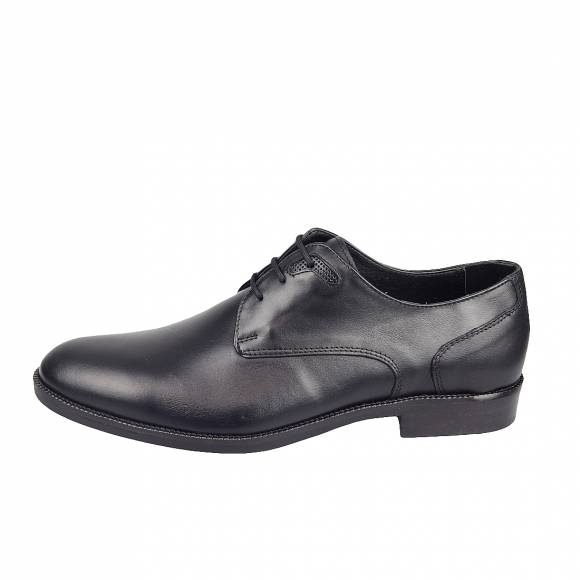 Ανδρικά Παπούτσια Κουστουμιού Verraros 038 Black Leather