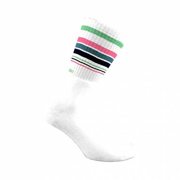 Γυναικείες Αθλητικές Κάλτσες Ριγέ Walk 3Sixty S502-2W Λευκο